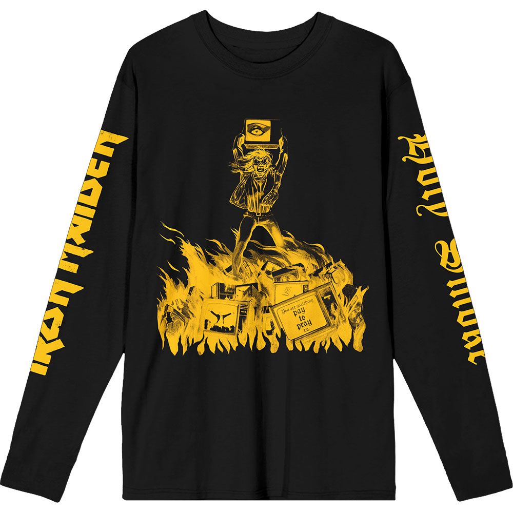 Iron Maiden - Holy Smoke Isolated Longsleeve shirt - Zwart